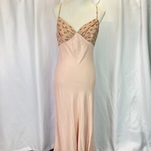 Rouje women sz 40 Cyrielle Dress in Fleur de Pêche Pink Peach blossom print